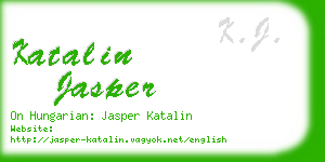 katalin jasper business card